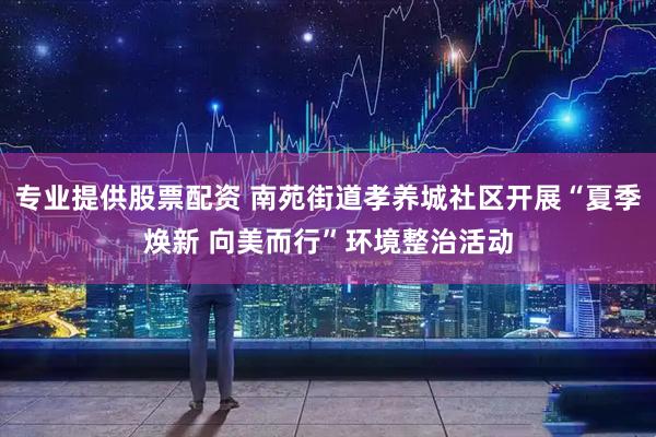 专业提供股票配资 南苑街道孝养城社区开展“夏季焕新 向美而行”环境整治活动
