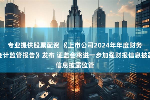 专业提供股票配资 《上市公司2024年年度财务报告会计监管报告》发布 证监会将进一步加强财报信息披露监管